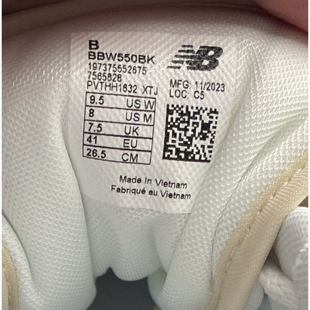 New Balance 550 Men’s 8 Women’s 9.5B Cream Off White Vintage Aged Sole Sneaker - Picture 8 of 8